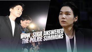 OH MY GOD  Suga BTS responds to police summons 😱 [upl. by Collie386]