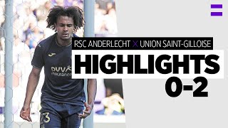 HIGHLIGHTS RSC Anderlecht  Union SaintGilloise  20212022  Derby loss [upl. by Mcgannon]