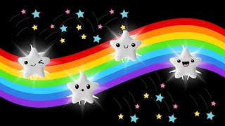 Hey Bear Baby Sensory  Rainbow Star Dance  Party Time with Hey Dear amp Friends  Dance Party [upl. by Pravit642]