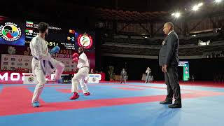 2023 UFAK  Bronze MALE KUMITE 75KG CERVERA CELESTINO YAYE EQUAT GUINEA vs ZAID OUSSAMA ALG [upl. by Lindy]