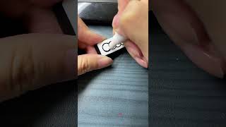 Drawing Audi logo on the keyboard shorts diy art tiktok trending [upl. by Alywt567]