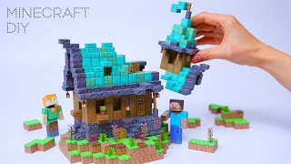 Magnetic Papercraft  Fantasy House in the Book Minecraft [upl. by Vitalis]