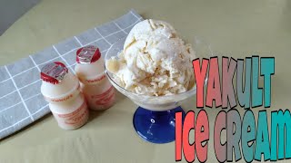 YAKULT ICE CREAM  2 INGREDIENTS  TRENDING YAKULT ICE CREAM  EASY RECIPE  JEC ROQUE [upl. by Nnylrac]