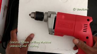 Cheston 10mm Drilling Machine Rs 800 Unboxing and Testing [upl. by Enomis796]