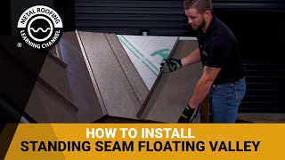 How To Install Valley Flashing For Standing Seam Metal Roofing Part 2  Floating Valley Detail [upl. by Quita365]