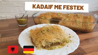 Embelsira te ndryshme  Kadaif me festek dhe sherbet  Rezept [upl. by Karrie]