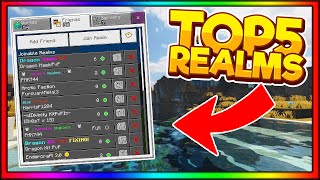 Top 5 Realms SMP To Join REALM CODE  Minecraft Pocket Edition PE 10 Xbox PS4 Switch [upl. by Jeraldine848]