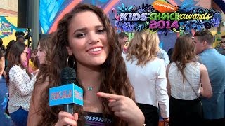 Madison Pettis Interview Mostly Ghostly at the Kids Choice Awards 2014 [upl. by Warila]