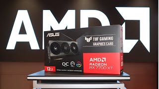 Asus TUF Gaming AMD Radeon RX 7700XT Unboxing and Review Unleashing Gaming Power [upl. by Ative957]