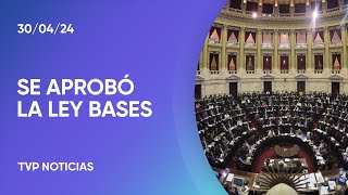 Diputados aprobó reforma laboral facultades delegadas privatizaciones blanqueo y Ganancias [upl. by Lahtnero]