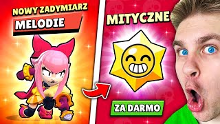 Kupiłem ⚠️ NOWY MITYCZNY ZADYMIARZ MELODIE 🎵 i mam ZA DARMO MITYCZNY STARR DROP w Brawl Stars [upl. by Idnic]