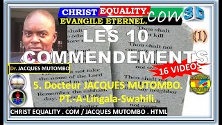 Evangile Eternel  Com LES DIX COMMANDEMENTS 1 Dr JACQUES MUTOMBO 5345 PTALiSw [upl. by Friede846]