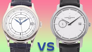 Patek Philippe Calatrava 5296G VS Vacheron Constantin Traditionnelle 87172 Dress Watch Review [upl. by Atterrol]