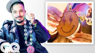 J Balvin Shows Off More of His Insane Jewelry Collection  On The Rocks  GQ [upl. by Klayman]