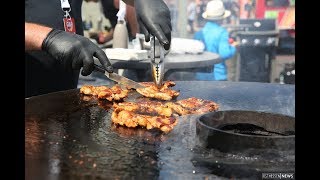 Deutsche Grillmeisterschaften 2017 in Fulda Rhöner Heimat Griller gewinnen beim quotImproGangquot [upl. by Ymmaj]