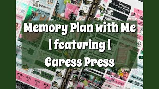 Memory Plan with Me  featuring  Caress Press [upl. by Lirrehs]