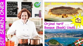 Nasıl hakiki SAN SEBASTIAN Cheesecake Bask usulü yapılır  SemenOner  Tatlı Tarifleri [upl. by Tacklind708]