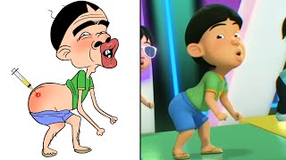 Goyang Upin Ipin Drawing Meme  Upin amp Ipin Kartun Lucu  Part 2 [upl. by Aicsile231]