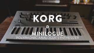 Korg Minilogue Analogue Polyphonic Synthesizer  Reverb Demo Video [upl. by Perpetua]