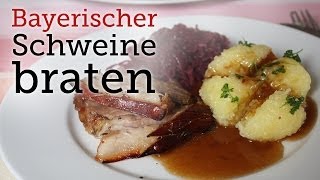 Rezept  Bayerischer Schweinebraten Red Kitchen  Folge 4 [upl. by Eelime606]