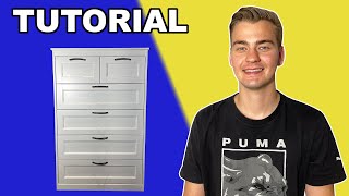 Easy To Follow Songesand 6 Drawer Chest IKEA Tutorial [upl. by Goldfarb]