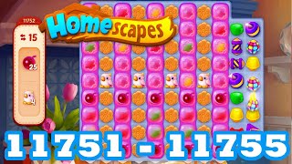 Homescapes Level 11751  11755 HD 3  match puzzle Gameplay  android  IOS  11752  11753  11754 [upl. by Postman]