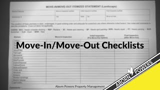 Aborn Tutorial  Move in Move out Checklist [upl. by Azer]