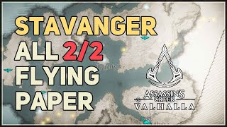 All Stavanger Flying Paper Artifacts Assassins Creed Valhalla [upl. by Ydneh505]