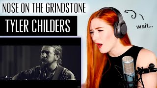 VOICE COACH REACTS  Tyler Childers NOSE ON THE GRINDSTONE  took a min to realise what happened [upl. by Idur]