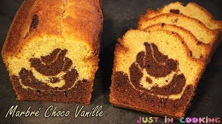 Recette de Cake Marbré Chocolat Vanille [upl. by Blossom]