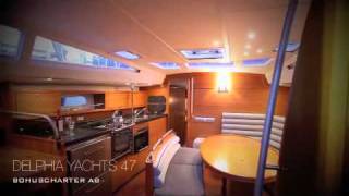 Delphia Yachts 47 interior film by Bohuscharter AB [upl. by Anatnas]