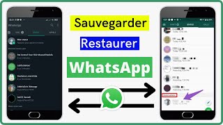 restaurer sauvegarde discussion whatsapp [upl. by Lal]