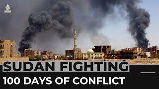 Sudan conflict at 100 days Thousands killed millions displaced [upl. by Bevash]