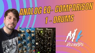 Analog EQ Comparison 1  DRUMS [upl. by Ardeth]