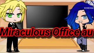 MLB Office Au react to AdrinetteFelinette🌸Gacha Life🌸adrienette felinette miraculous [upl. by Peale]