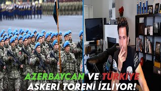 Amerikalı Aynasız  AZERBAYCAN ve TÜRKİYE ASKERİ TÖRENİ İZLİYOR [upl. by Heida]