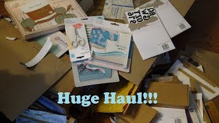 Huge October HSN Craft Day Haul Anna Griffin Crafters Companion Diamond Press Galore LOL [upl. by Euqor]