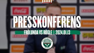 Presskonferensen efter Frölunda  Rögle [upl. by Sumedocin494]