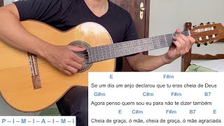 PERFEITO É QUEM TE CRIOU música Mariana  como tocar no violão letra e cifra [upl. by Almita]