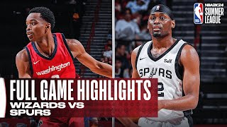 WIZARDS vs SPURS  NBA SUMMER LEAGUE  FULL GAME HIGHLIGHTS [upl. by Nide]