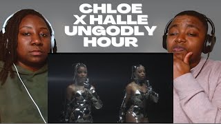 Chloe x Halle Ungodly Hour VMAs REACTION [upl. by Adnaval987]