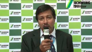 Excon  Schwing Stetter  Feedback from Mr K P Ghosh Associate VP RMC Readymix [upl. by Earvin602]