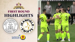 Wick Academy 13 Jeanfield Swifts  Scottish Gas Scottish Cup First Round Highlights [upl. by Yrrehc432]