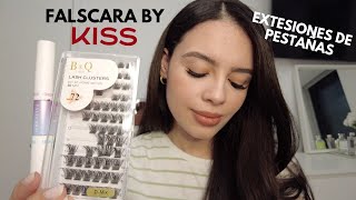 Extensiones de pestañas postizas desde casa  Kiss falscara ✨ [upl. by Edge]