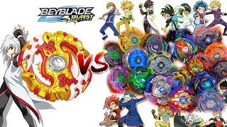 SPRYZEN REQUIEM S3 VS ALL SWITCHSTRIKE BEYBLADE BATTLES [upl. by Ahtnahc]