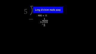 How to do Long Division step by step  Pre algebra shorts [upl. by Reivad848]