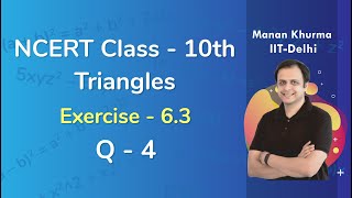 Class 10 Maths  Chapter 6  Exercise 63 Q3  Triangles  NCERT [upl. by Vernor21]