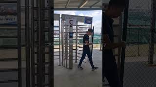 Face recognition integrated with full height turnstile system for attendance and BCA Epss System [upl. by Alon]