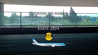 Vuelo de Cordoba a Buenos Aires AR1545 COREZE  Enero 2024 🇦🇷 ✈🤩⛰ [upl. by Findlay]