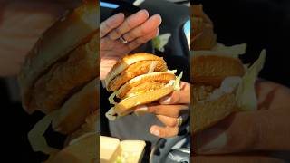 CHICKEN Big Macs made from GIANT McDonalds Chicken Nuggets foodreview fastfood trending shorts [upl. by Jabez]